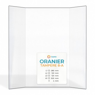 Vitre Oranier TAMPERE 8-A - Verre Prismatique pour poêle à bois