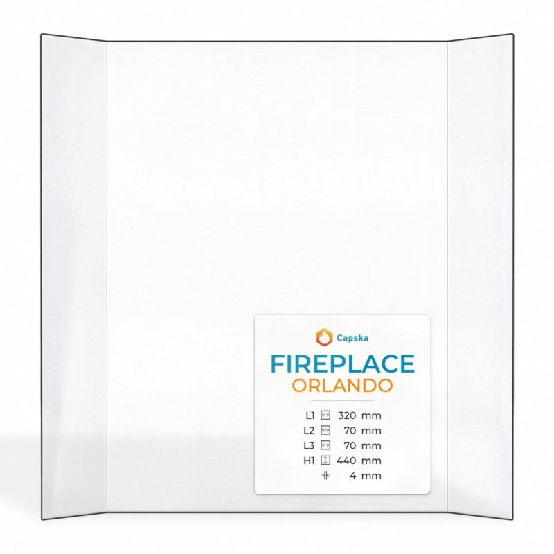 Vitre Fireplace ORLANDO - Verre Prismatique pour insert