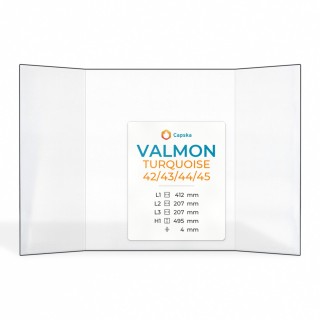 Vetro Valmon TURQUOISE 42/43/44/45 - Vetro Prismatico per inserto camino