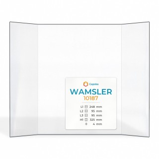 Vetro Wamsler 10187 - Vetro Prismatico per stufa a legna