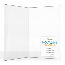 Vitre Novaline KONSUL E - Verre Pliée pour poêle à bois