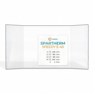 Vitre Spartherm SPEEDY E-45 - Verre Prismatique pour insert