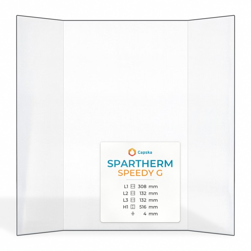 Spartherm SPEEDY G Glas - Prismatisches Kaminglas für Kaminofen