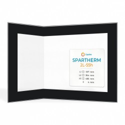 Vitre Spartherm 2L-55H - Verre Pliée Sérigraphié pour poêle à bois