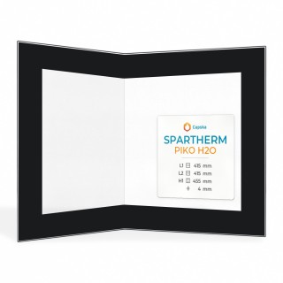 Vitre Spartherm PIKO H2O - Verre Pliée Sérigraphié pour poêle à bois