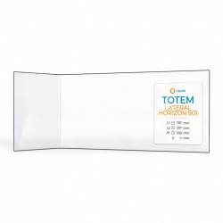 Vitre Totem LATERAL HORIZON 901 - Verre Pliée pour insert