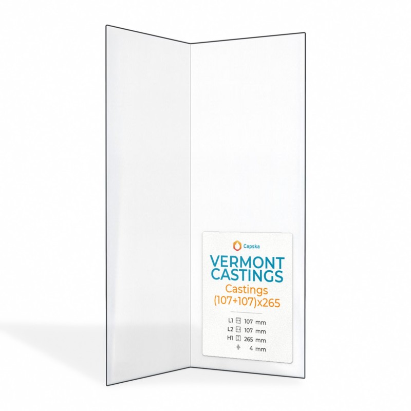 Vitre Vermont Castings CASTINGS (107+107)X265 - Verre Pliée