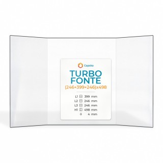 Turbo Fonte Glas für Kaminofen - Hitzebeständiges Kaminglas