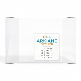 Vitre Arkiane OCTUOR - Verre Prismatique pour poêle à bois