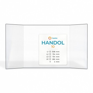 Handol 10 Glas - Prismatisch Kaminglas für Kaminofen