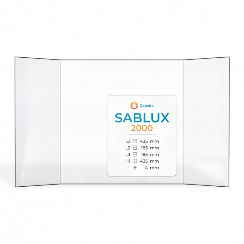 Vitre Sablux 2000 - Verre Prismatique pour insert