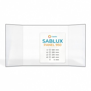 Vitre Sablux PANEL 950 - Verre Prismatique pour insert