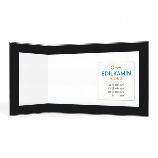 Edilkamin SIDE 2 Glass - Fireplace Insert Panel