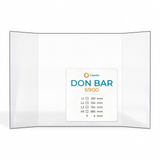 Vitre Don Bar 6900 - Verre Prismatique pour poêle à bois