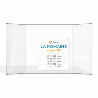 Vitre La Romaine FOYER 85 - Verre Prismatique pour insert