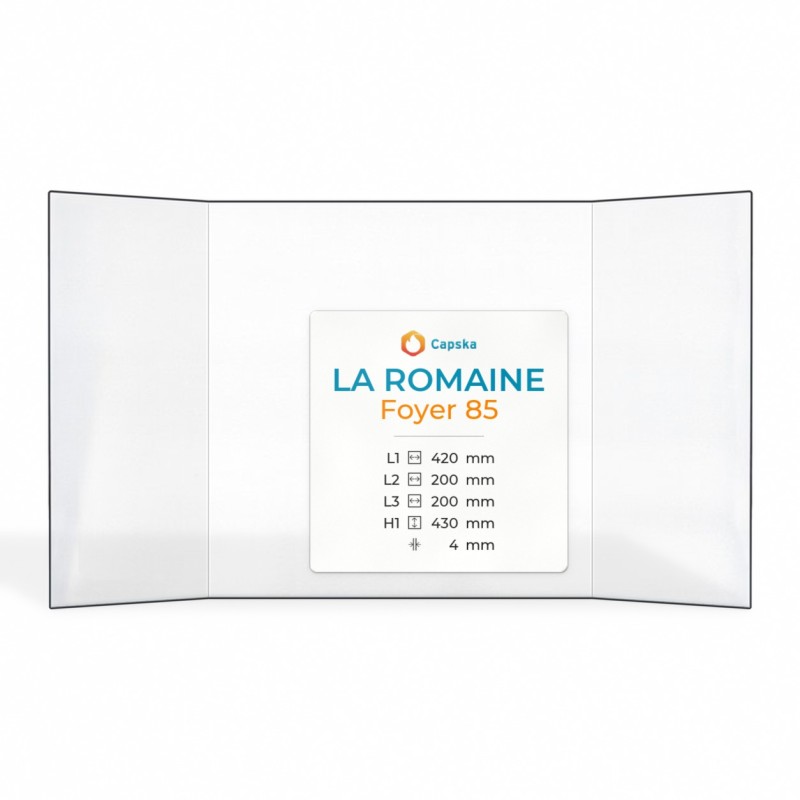 Vitre La Romaine FOYER 85 - Verre Prismatique pour insert