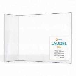 Vitre Laudel 850 - Verre Pliée pour insert