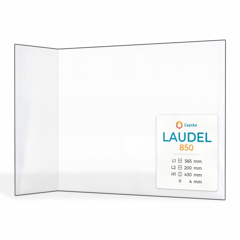 Vitre Laudel 850 - Verre Pliée pour insert