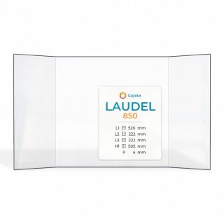 Vitre Laudel 850 Insert 520x505mm pour poêle à bois - Capska