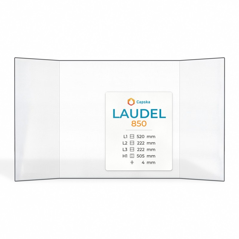 Vitre Laudel 850 Insert 520x505mm pour poêle à bois - Capska