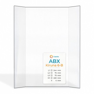 Vitre Abx KIRUNA 6-B - Verre Prismatique pour poêle à bois