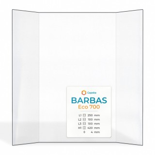 Barbas ECO 700 Glas - Prismatisch Kaminglas für Kaminofen