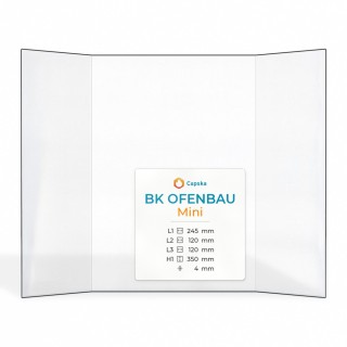 Bk Ofenbau MINI Glas - Kaminglas für Kaminofen