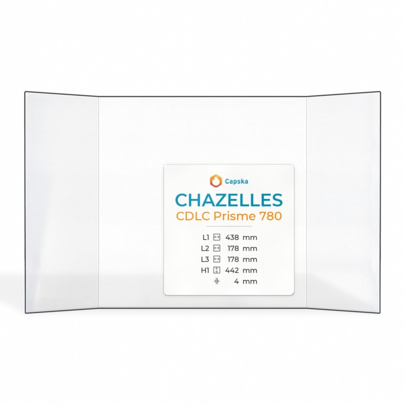 Chazelles CDLC Prisme 780 Glass Panel - Prismatic Design