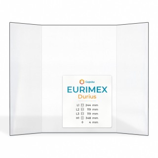 Vitre Eurimex DURIUS - Verre Prismatique pour poêle à bois