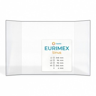 Eurimex SINUS Glass - Prismatic Panel for Wood Burning Stove