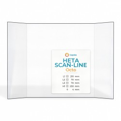 Heta Scan-Line OCTO Glas - Prismatisch Kaminglas für Kaminofen