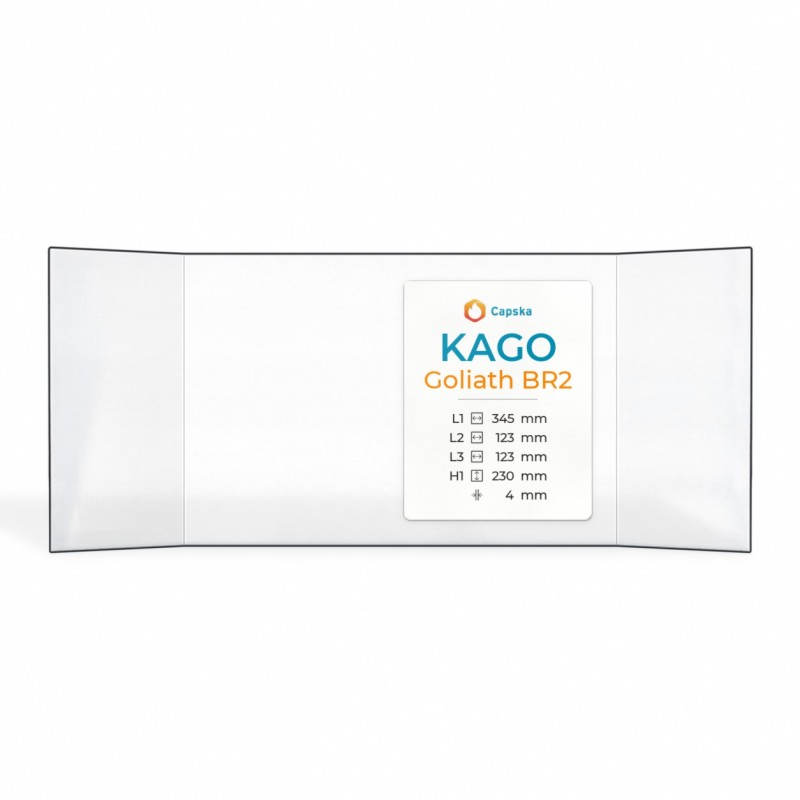 Vitre Kago GOLIATH BR2 - Verre Prismatique pour insert