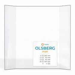 Olsberg INARI Glas - Prismatisch Kaminglas für Kaminofen
