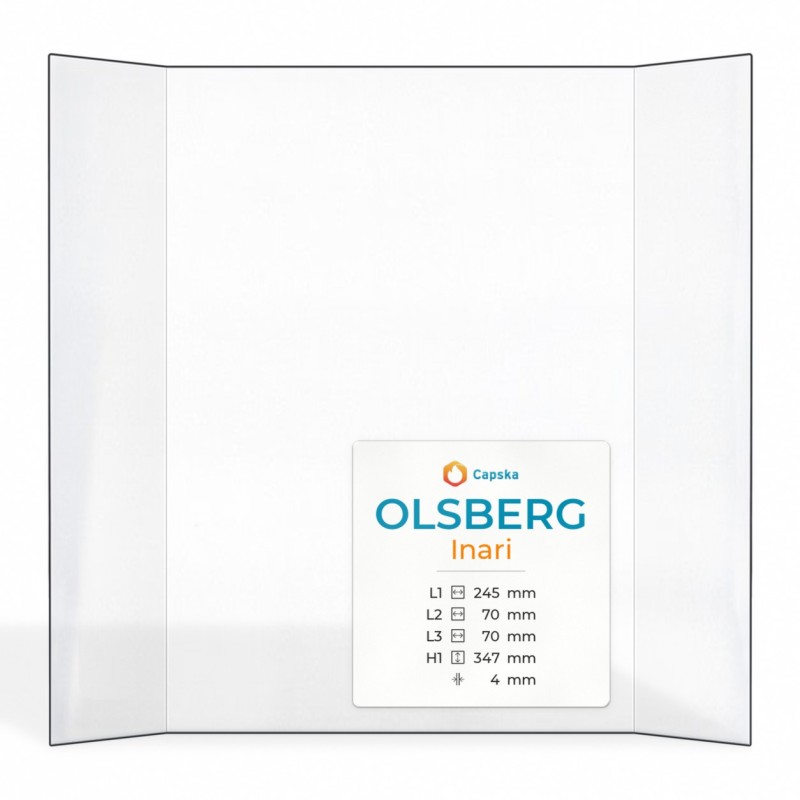 Vitre Olsberg INARI - Verre Prismatique pour poêle à bois