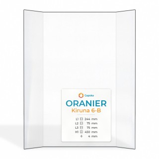 Vitre Oranier KIRUNA 6-B - Verre Prismatique pour poêle à bois