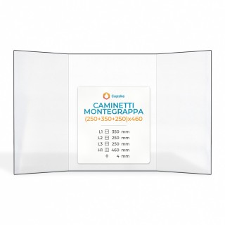 Caminetti Montegrappa Glass Panel for Fireplace Insert