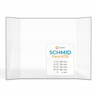Vetro Schmid PANO 6751 - Vetro Prismatico per inserto camino