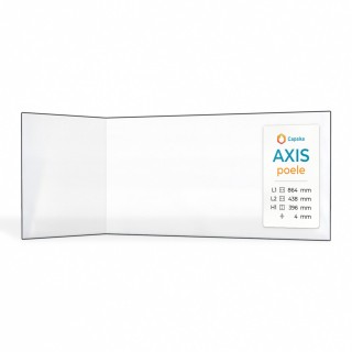 Vitre Axis POELE - Verre Pliée pour poêle à bois