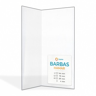 Barbas HAMAR Glass - Folded Panel for Wood Burning Stove
