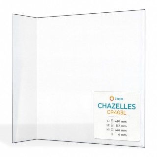 Chazelles CP403L Glas - Gefaltetes Kaminglas für Kaminofen