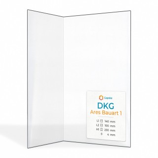 DKG ARES BAUART 1 Glass - Folded Glass Panel for Wood Burning Stove