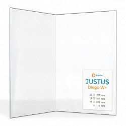 Justus DIEGO W+ Glas - Gefaltet Kaminglas für Kaminofen