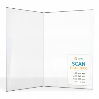 Vetro Scan DSA E 1000 - Vetro Piegato per inserto caminetto