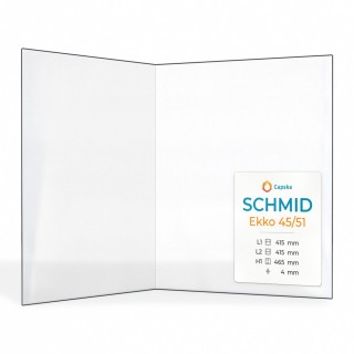 Schmid EKKO 45/51 Glas - Gefaltet Kaminglas für Kaminofen