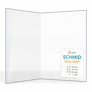 Schmid EKKO 45/57 Glas - Gefaltet Kaminglas für Kaminofen