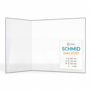 Verkauf von Schmid EKKO 67/57 Glas - Gefaltet Kaminglas für Kaminofen