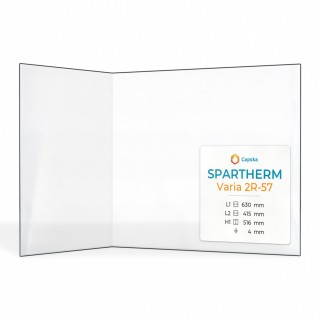 Vetro Spartherm VARIA 2R-57 - Vetro Piegato per inserto caminetto