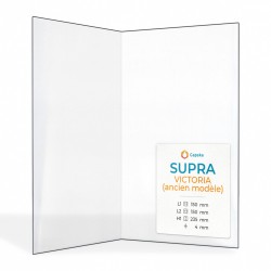 Vitre Supra VICTORIA (ancien modèle) - Verre Pliée pour poêle à bois
