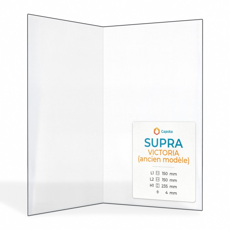 Supra VICTORIA Glass Panel for Wood Burning Stove - Folded Design