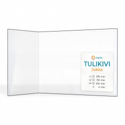 Vitre Tulikivi JOKKA - Verre Pliée pour poêle à bois